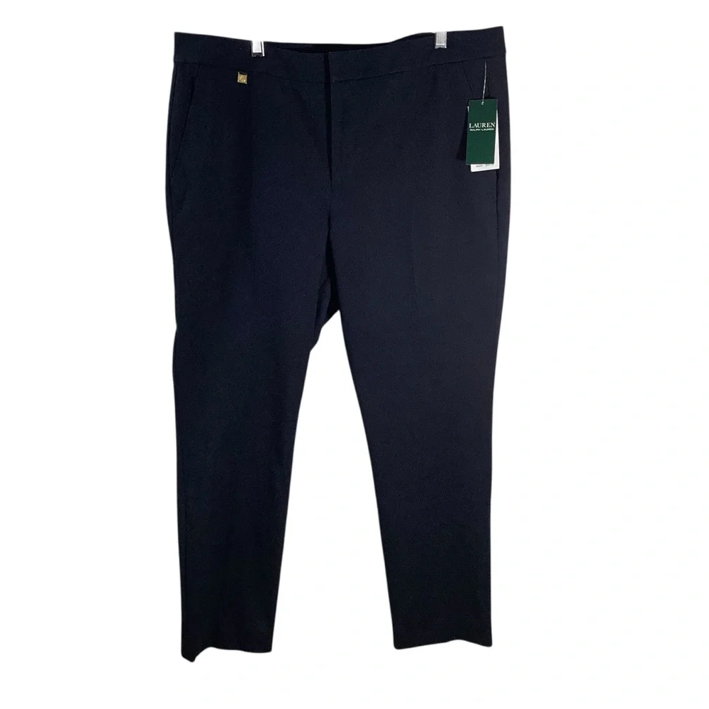 Lauren Ralph Lauren Navy Ankle Dress Pants